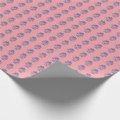 Papier Cadeau Fleur de lotus en impression sur bloc  (Coin)
