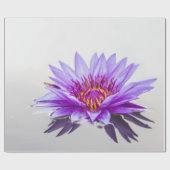 Papier Cadeau Fleur de lotus pourpre Zen (Plat)