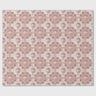Papier Cadeau Fleur de lotus spirituelle - Motif de mandala flor