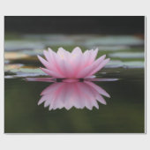 Papier Cadeau Fleur de Lotus, Zen (Plat)
