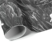 Papier Cadeau Fleur de lys (Coin rond)