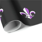 Papier Cadeau Fleur de Lys (Coin rond)