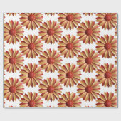 Papier Cadeau Fleur de Marguerite - Jardin Floral de Mariage Pri (Plat)