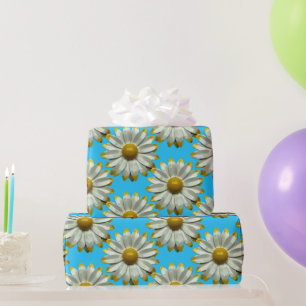 Papier Cadeau Fleur de Marguerite - Jardin Floral de Printemps E