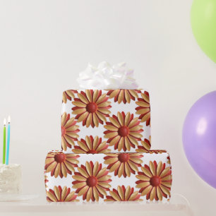 Papier Cadeau Fleur de Marguerite - Jardin Floral de Printemps E