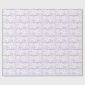 Papier Cadeau Fleur de marguerite (pourpre) (Plat)