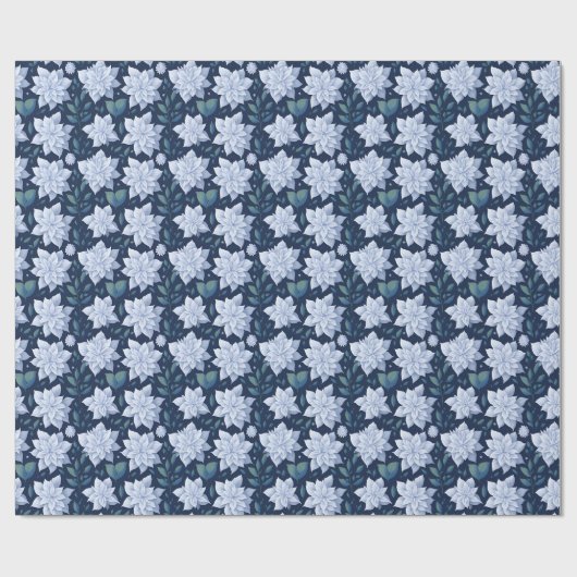 Papier Cadeau Fleur de minuit - (Plat)