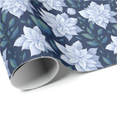 Papier Cadeau Fleur de minuit - (Coin rond)