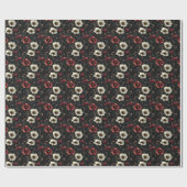Papier Cadeau Fleur de minuit (Plat)