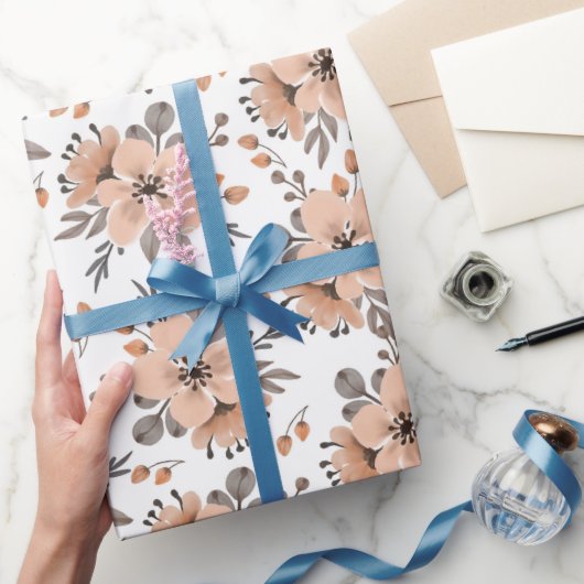 Papier Cadeau Fleur de Moka (Cadeaux)