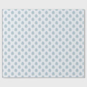 Papier Cadeau Fleur de Mughal en ardoise et vert (Plat)