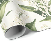 Papier Cadeau Fleur de Muguet (Coin rond)