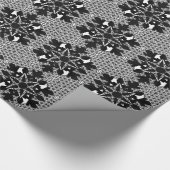 Papier Cadeau Fleur de neige - fleur de vie (Coin)