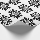 Papier Cadeau Fleur de neige - fleur de vie (Coin)