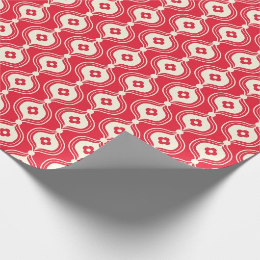 Papier Cadeau Fleur de Noël (Coin)