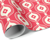 Papier Cadeau Fleur de Noël (Coin rond)