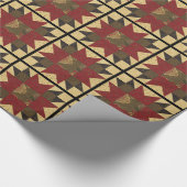 Papier Cadeau Fleur de Noël d'édredon (Coin)