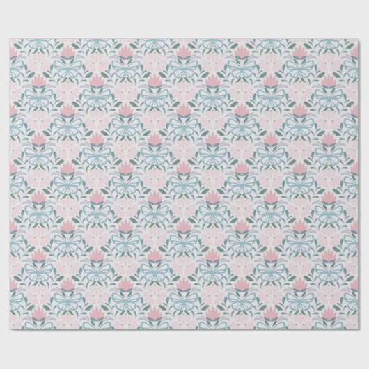 Papier Cadeau Fleur de papillon (Plat)