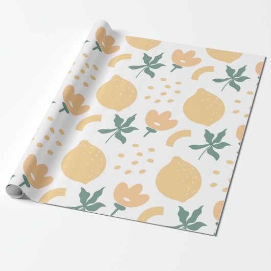 Papier Cadeau Fleur de pâte (Déroulé)