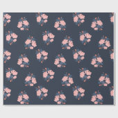 Papier Cadeau Fleur de pavot (Plat)
