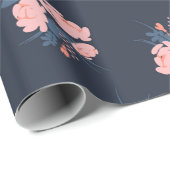 Papier Cadeau Fleur de pavot (Coin rond)