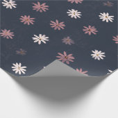 Papier cadeau Fleur de Printemps Sombre Daisy (Coin)