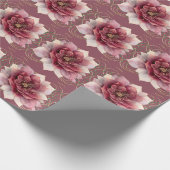 Papier Cadeau Fleur de rêve de Bourgogne (Coin)