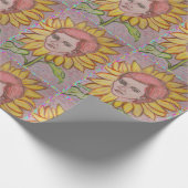 Papier Cadeau Fleur de soleil (Coin)