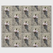 Papier Cadeau Fleur d'échecs (Plat)