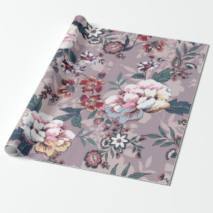 Papier Cadeau fleur design motif textile illustration, desi