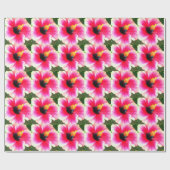 Papier Cadeau Fleur d'Hibiscus (Plat)