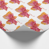 Papier Cadeau Fleur d'Hibiscus hawaïen (Coin)
