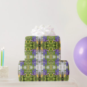 Papier Cadeau Fleur d'Iris violet extérieur Jardin Nature Photo