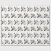 Papier Cadeau Fleur d'oiseau de paradis (Plat)