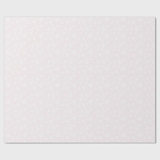 Papier Cadeau Fleur douce (blanc | Rose) (Plat)