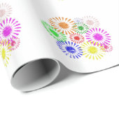 Papier Cadeau Fleur en panne (Coin rond)