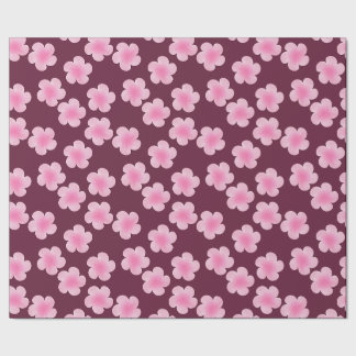 Papier Cadeau Fleur Frangipani rose Motif sans couture