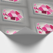 Papier Cadeau Fleur fuchsia Abstraite (Coin)