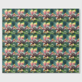 Papier Cadeau Fleur Givrée (Plat)