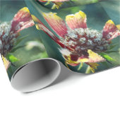 Papier Cadeau Fleur Givrée (Coin rond)
