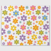 Papier Cadeau Fleur Groovy Power (Plat)