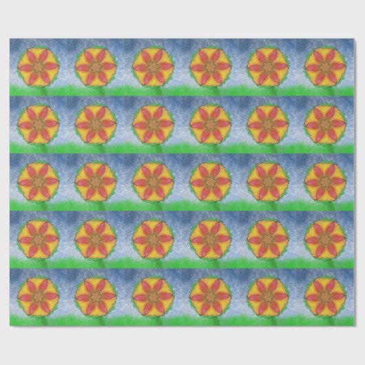 Papier Cadeau Fleur impeccable (Plat)