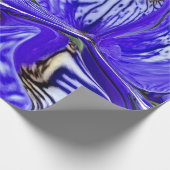Papier Cadeau Fleur Iris Violet (Coin)