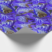 Papier Cadeau Fleur Iris Violet / Esthétique / Carrelé / (Coin)