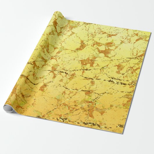 Papier Cadeau Fleur jaune (Déroulé)