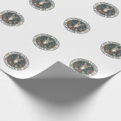Papier Cadeau Fleur Langage Chat Chat Graphique Tee Art - Fleur (Coin)