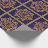 Papier Cadeau Fleur Lilac d'or (Coin)