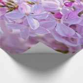 Papier Cadeau Fleur lilas rose (Coin)