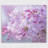 Papier Cadeau Fleur lilas rose (Plat)