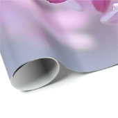 Papier Cadeau Fleur lilas rose (Coin rond)